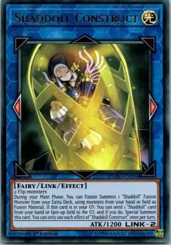 Yugioh Shaddoll Construct DUPO-EN094 1st Edition Ultra Rare NM - Image 1