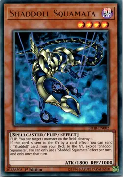 Yugioh Shaddoll Squamata BLHR-EN082 1st Edition Ultra Rare NM - Image 1