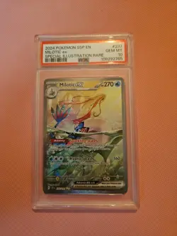 2024 POKEMON SSP EN-SURGING SPARKS SPECIAL ILLUSTRATION RARE MILOTIC EX PSA 10 - Image 1