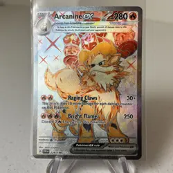 Pokemon TCG Arcanine EX Holo Card 224/198 SV01 Scarlet & Violet Base Set NM - Image 1