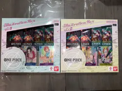 2 Boxes One Piece TCG: Illustration Box Volume 1 & 2 Brand New Sealed Promo - Image 1