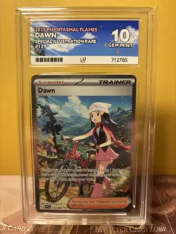 Dawn 129/094 SIR Phantasmal Flames ACE 10 Perfect Sub Grades Pokemon TCG - Image 1