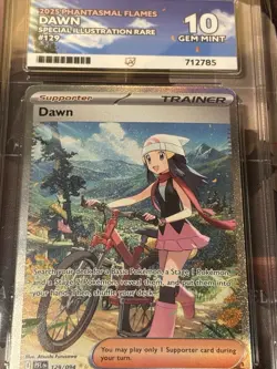 Dawn 129/094 SIR Phantasmal Flames ACE 10 Perfect Sub Grades Pokemon TCG - Image 4