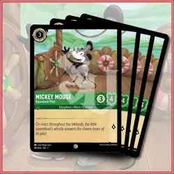 Disney Lorcana TCG: MICKEY MOUSE - STEAMBOAT PILOT x4 | Common *IN STOCK* - Image 1