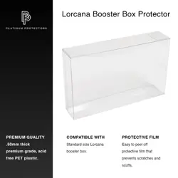 Platinum Protectors Case for Disney Lorcana Booster Box Clear Plastic Display - Image 3