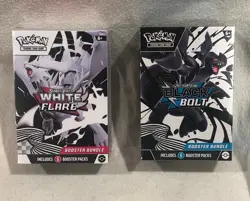 Pokemon Black Bolt and White Flare Booster Bundle Set of 2 Sealed - Image 1