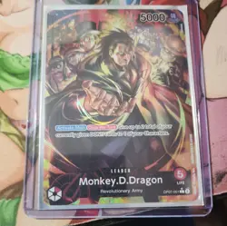 OP07-001 Monkey.D.Dragon Alt Art Leader One Piece TCG English Card - Image 1