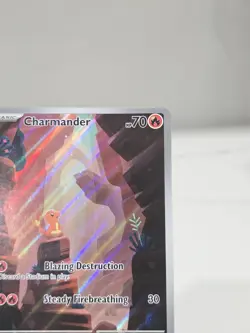 Pokemon TCG Charmander Scarlet Violet-151 Holo Illustration Rare Card 168/165 - Image 2