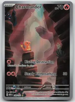 Pokemon Charmander TCG Scarlet Violet-151 Holo Illustration Rare Card 168/165 - Image 1