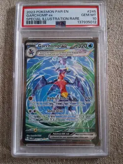Garchomp EX 245/182 SV Paradox Rift Sir Secret Illustration Rare Card PSA 10 - Image 1