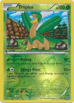 Tropius 5/101 Reverse Holo | Plasma Blast | Pokemon Card - Image 1