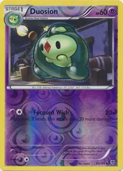 Duosion 43/101 Reverse Holo | Plasma Blast | Pokemon Card - Image 1