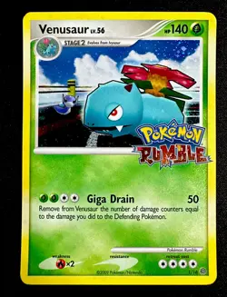 Rumble Venusaur 1/16 MP/LP Holo Foil Promo Pokemon Card Moderately Played - Image 1