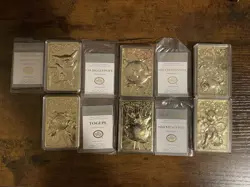 1999 Burger King 23 Karat Gold-Plated Pokemon Card Set (No Pokeballs) - Image 1