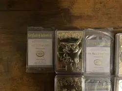 1999 Burger King 23 Karat Gold-Plated Pokemon Card Set (No Pokeballs) - Image 2