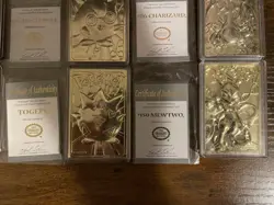 1999 Burger King 23 Karat Gold-Plated Pokemon Card Set (No Pokeballs) - Image 5