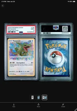 Rayquaza PSA 9 Vivid Voltage 138/185 Pokemon Card Mint - Image 3