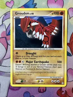 Pokemon TCG Card Groudon 29/146 Diamond & Pearl Legends Awakened Rare VLP - Image 1