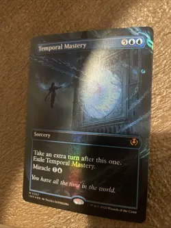 MTG Temporal Mastery Borderless Innistrad Remastered Foil Mythic NM Free Ship - Image 3