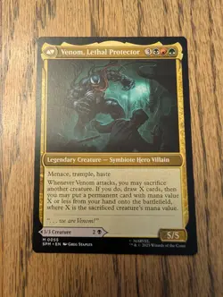 x1 Eddie Brock // Venom, Lethal Protector SPM Spider-Man MTG 55 M/NM 1x - Image 2