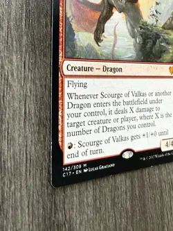 1x Scourge of Valkas Commander 2017 Regular MTG LP English - Image 2
