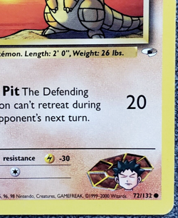 1st Edition Brock’s Sandshrew - Gym Heroes- #72/132 - Vintage Pokemon Card 2000 - Image 4