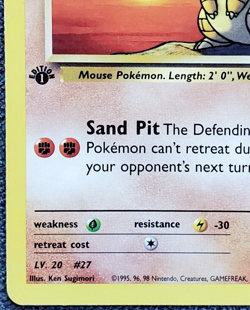 1st Edition Brock’s Sandshrew - Gym Heroes- #72/132 - Vintage Pokemon Card 2000 - Image 5