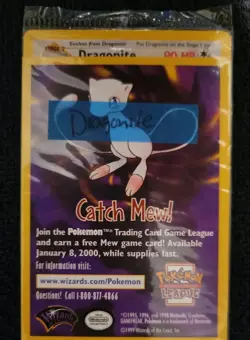 Vintage Pokemon Dragonite # 5 Black Star Promo WB Movie WOTC Pokemon Card Sealed - Image 1