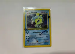 GERMAN 1st Edition Pokemon Base Set Gyarados Holo - MP - Image 1