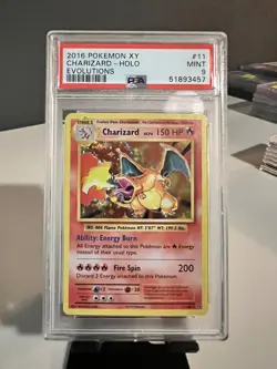 2016 Pokemon XY Evolutions - Charizard 11/108 Holo - PSA 9 - Image 1