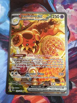 Pokemon Dachsbun EX TCG Stellar Crown Holo Card 169/142 SV07 - Image 1