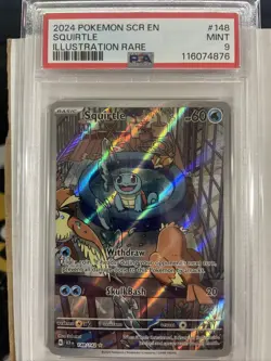 Pokemon TCG Squirtle Stellar Crown PSA 9 - Image 1