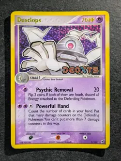 2005 Pokemon DUSCLOPS #7/107 EX DEOXYS Holo Rare Psychic Vintage English - Image 1