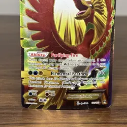 Ho-oh EX #121/122 - Breakpoint Full Art Ultra Rare Holo Pokemon Card HP - Image 4