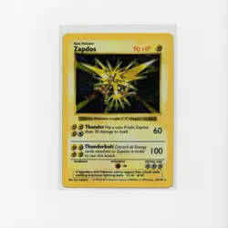 Zapdos [Shadowless] #16 Pokemon Base Set - Holo - Image 1