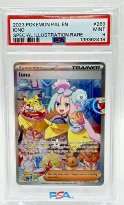 💥2023 POKEMON PAL EN-PALDEA EVOLVED SPECIAL ILLUSTRATION RARE #269 IONO PSA 9💥 - Image 2