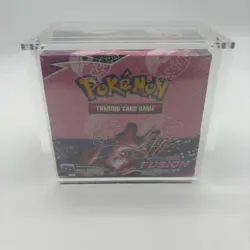 Pokemon Sword & Shield Fusion Strike Booster Box Sealed w/ Acrylic Case - Image 1