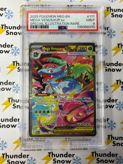 ⚡❄ 2025 Pokemon Mega Venusaur ex #177 SIR Special Illustration Rare PSA 9 - Image 1