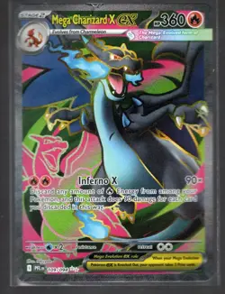 Mega Charizard x EX 109/094 - Pokemon Phantasmal Flames Full Art - LP Read Desc. - Image 1