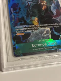 One Piece The Best Vol.2 PRB02-006 Alt Art Rare Roronoa Zoro BGS 10 Not PSA - Image 5