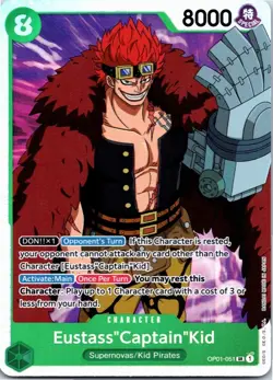 Eustass"Captain"Kid OP01-051 Romance Dawn One Piece TCG - English NM SR Foil - Image 1