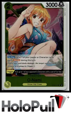 One Piece Wings of the Captain O-Nami #OP06-101 Rare - Image 1