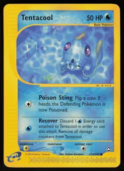 Pokemon Tentacool Common Normal Aquapolis 113/147 LP+ - Image 1