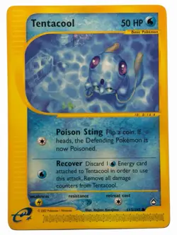 Tentacool - Aquapolis 113/147 2002 - E Reader - Pokemon TCG - WOTC - NM - Image 1