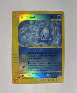 2002 Aquapolis WOTC Pokemon Card TCG Tentacool Reverse Holo #113/147 NM Mint! - Image 1