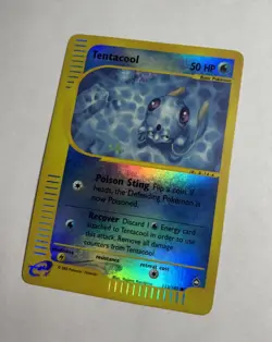 2002 Aquapolis WOTC Pokemon Card TCG Tentacool Reverse Holo #113/147 NM Mint! - Image 3
