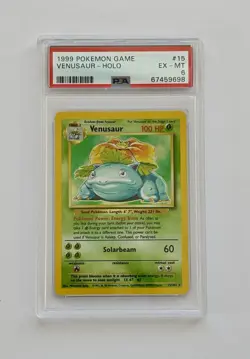 Pokemon 1999 Base Set Venusaur Holo rare 15/102 EX-MT PSA 6 Fresh Slab 👌 - Image 1