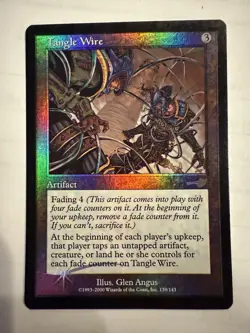 MTG: Foil Tangle Wire Card Nemesis 139/143 Magic The Gathering - Image 1
