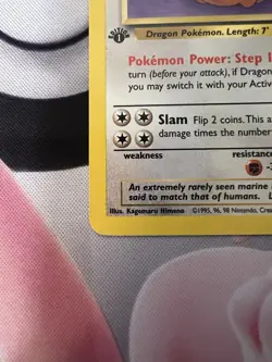 Pokemon TCG Dragonite Fossil 19/62 Non-Holo Unlimited Rare 1st Edition LP - Image 3