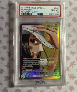 One Piece | Nico Robin OP09-062 (ALT ART) | PSA 10 | Emperors in the New World - Image 1